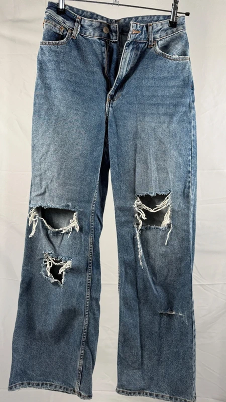 Jeans highwaist ripped wide leg | Size 38